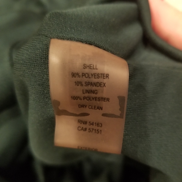 Vince Camuto Emerald Velvet Longsleeve Dress - Picture 7 of 10